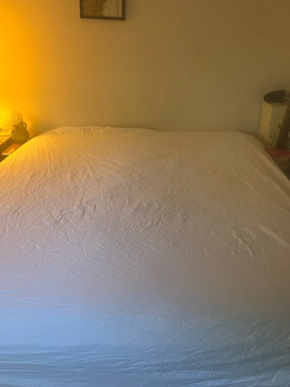 Arhaus White King size Fitted sheet only - Made in Italy